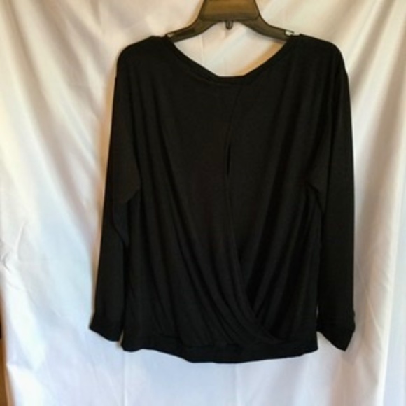 Laundry Black Blouse *Open Wrap in Back sz 10 - Picture 4 of 4